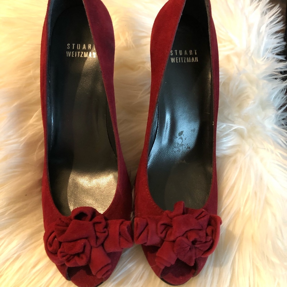 Stuart Weitzman Shoes 👠 Suede in Oxblood